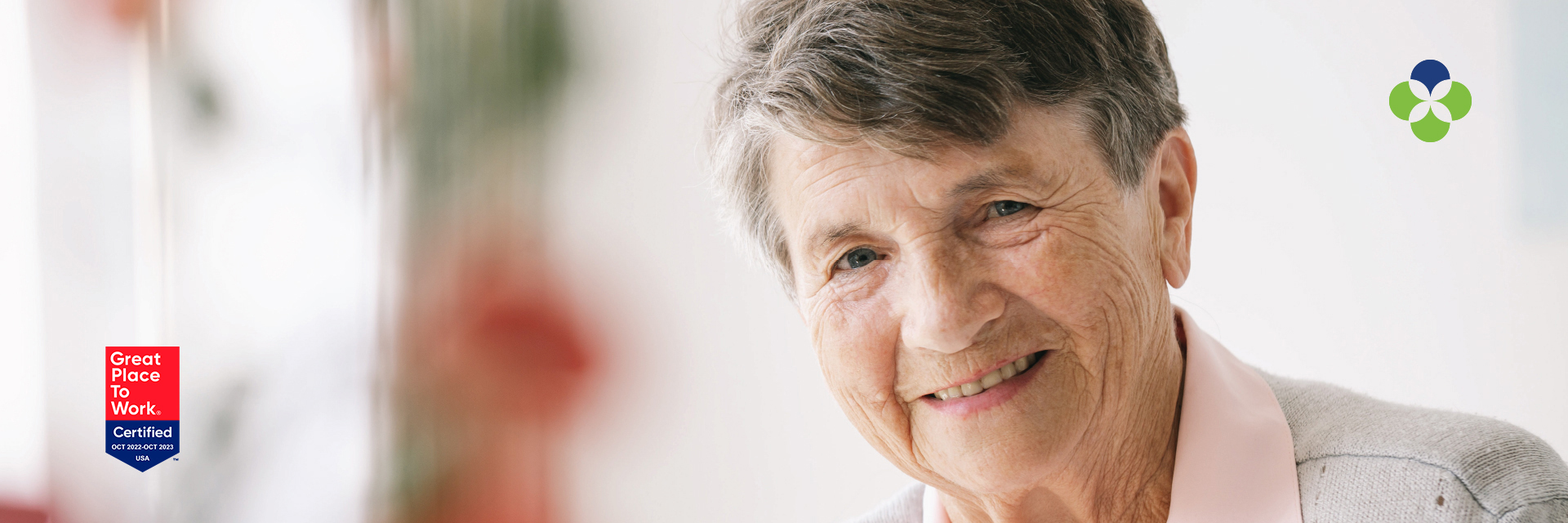 woman smiling